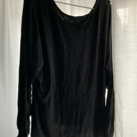 Women’s Maurices basic black long sleeve tee size 3XL - Picture 2 of 4